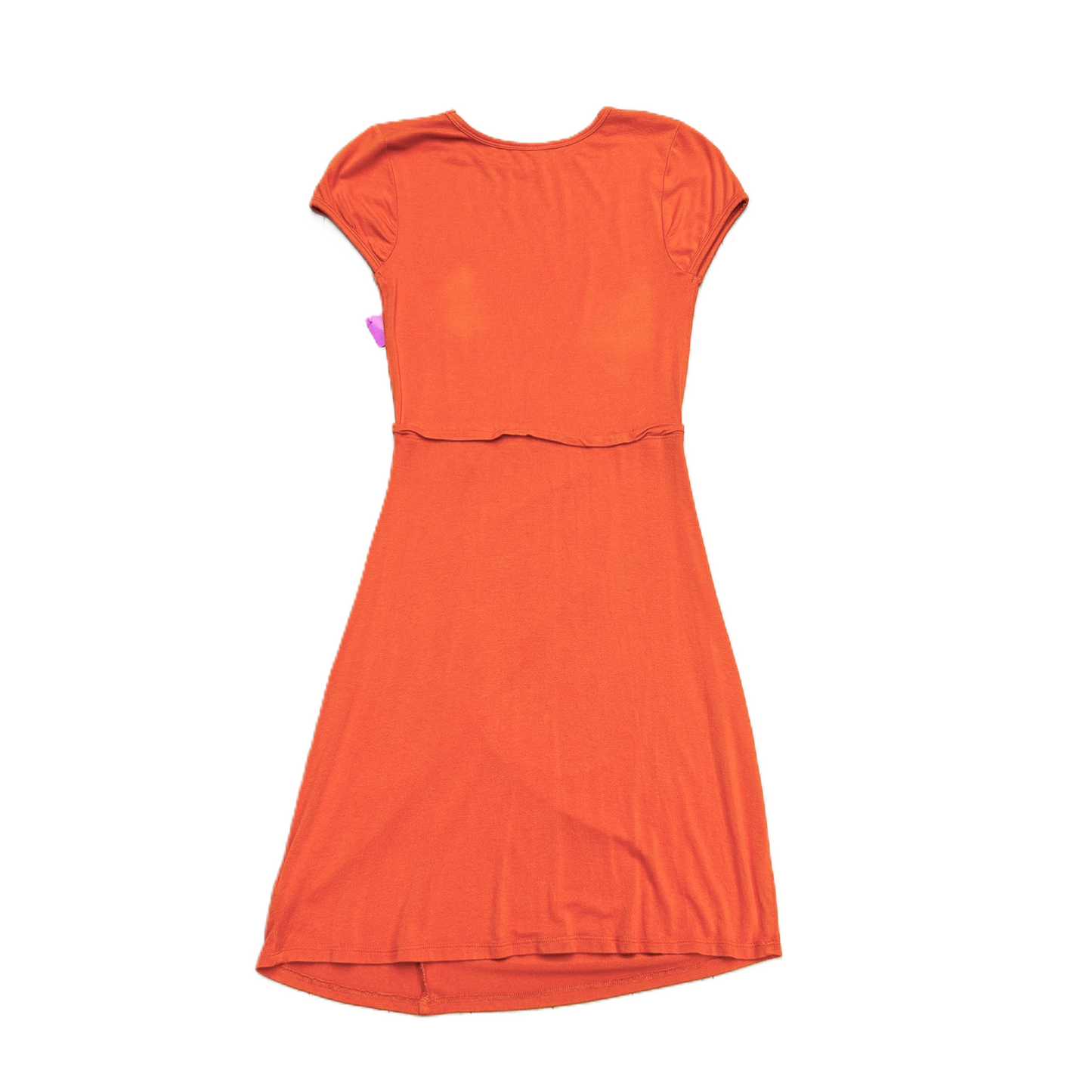 Orange Dress Casual Short By Free People, Size: Xs