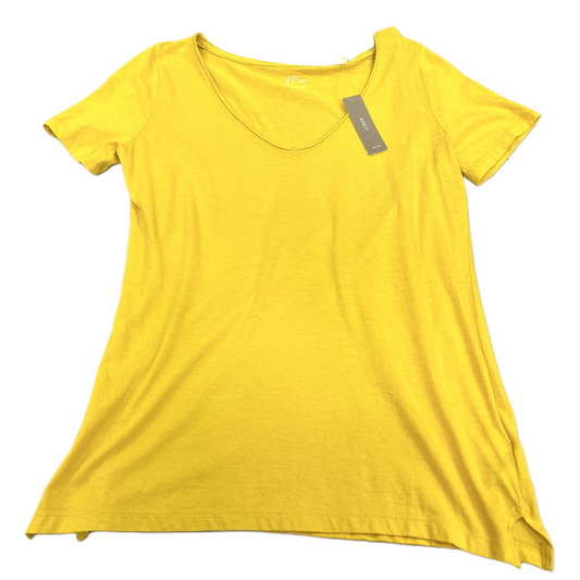 Top Short Sleeve Basic By J. Crew In Yellow, Size: Xs