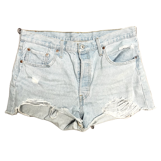 Shorts By Levis In Blue Denim, Size: 16