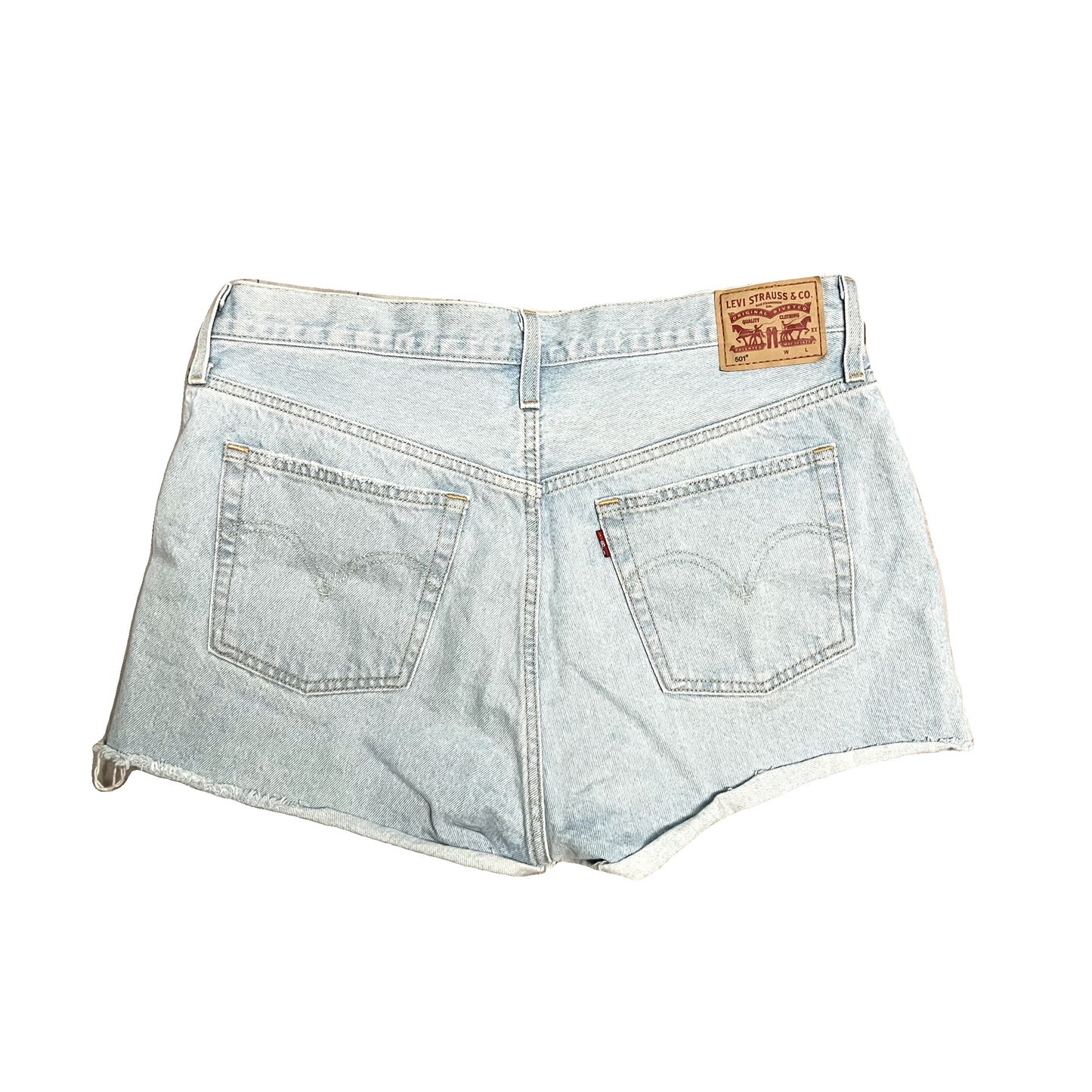 Shorts By Levis In Blue Denim, Size: 16