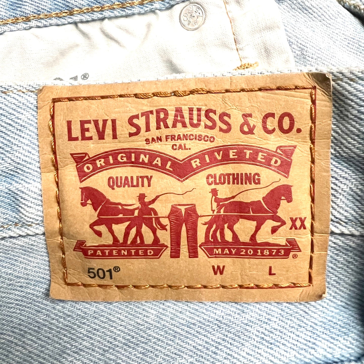 Shorts By Levis In Blue Denim, Size: 16