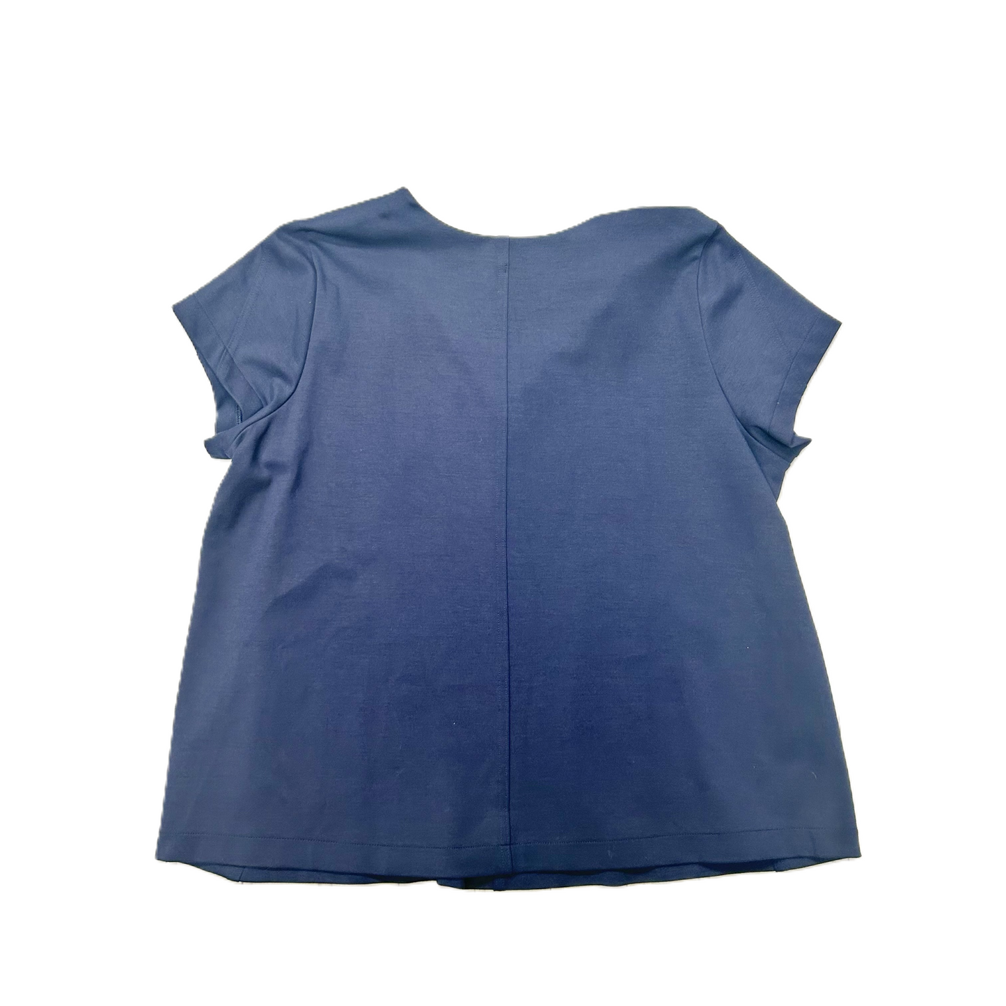 Navy Top Short Sleeve Basic By J. Jill, Size: Xl