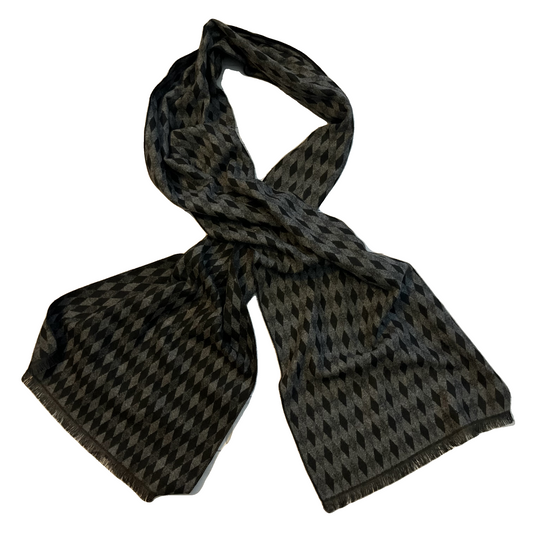 Scarf Winter In Black & Grey