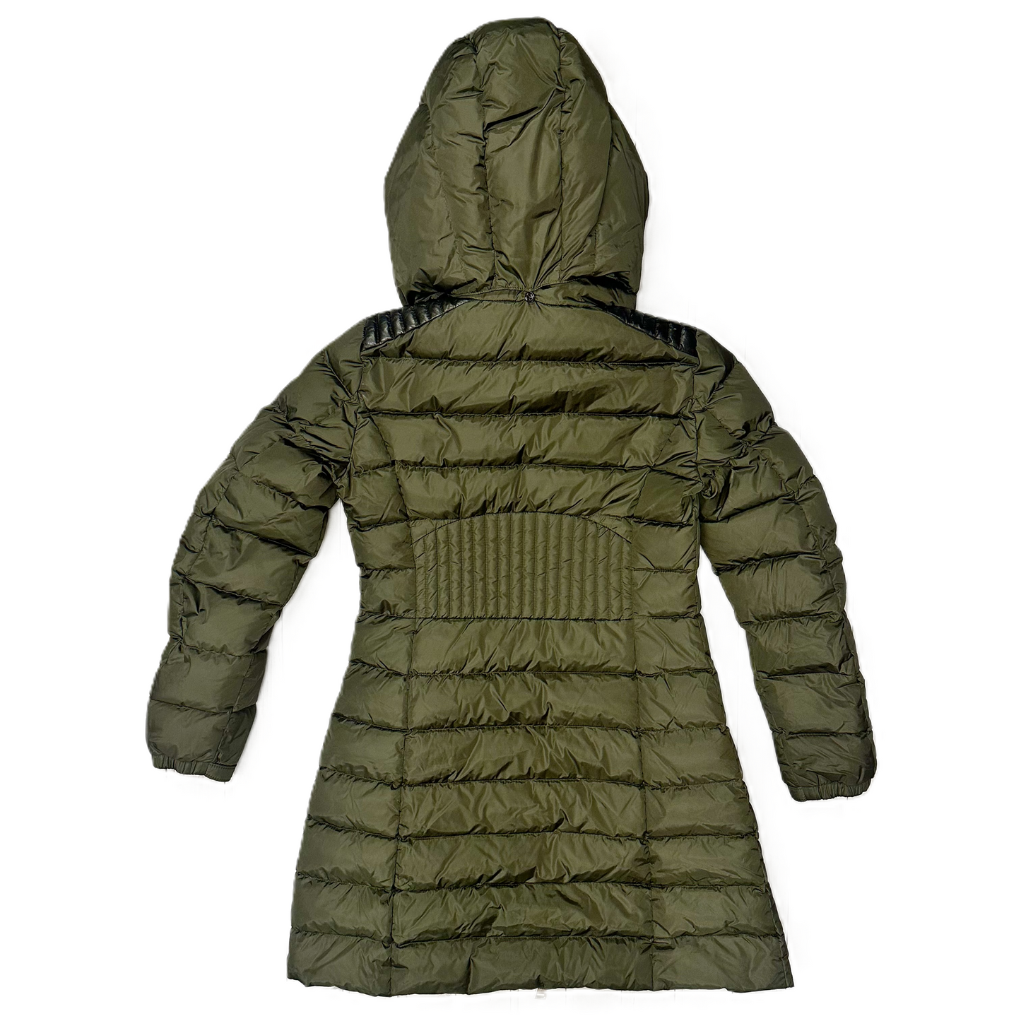 Jacket Luxury Designer By Moncler In Green, Size: S