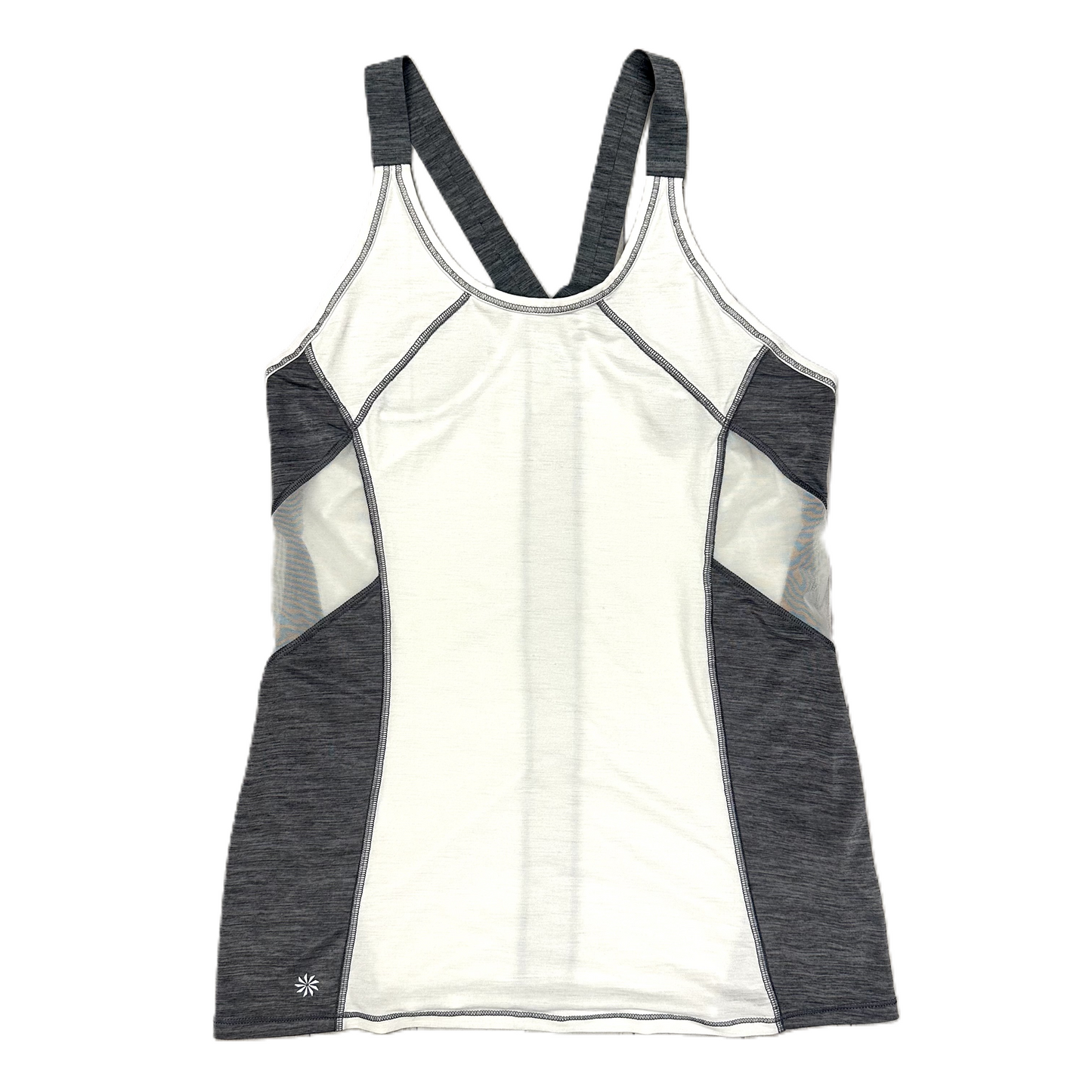 Athletic Tank Top By Athleta In Grey & White, Size: Xxs