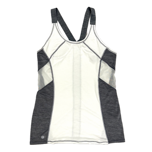 Athletic Tank Top By Athleta In Grey & White, Size: Xxs