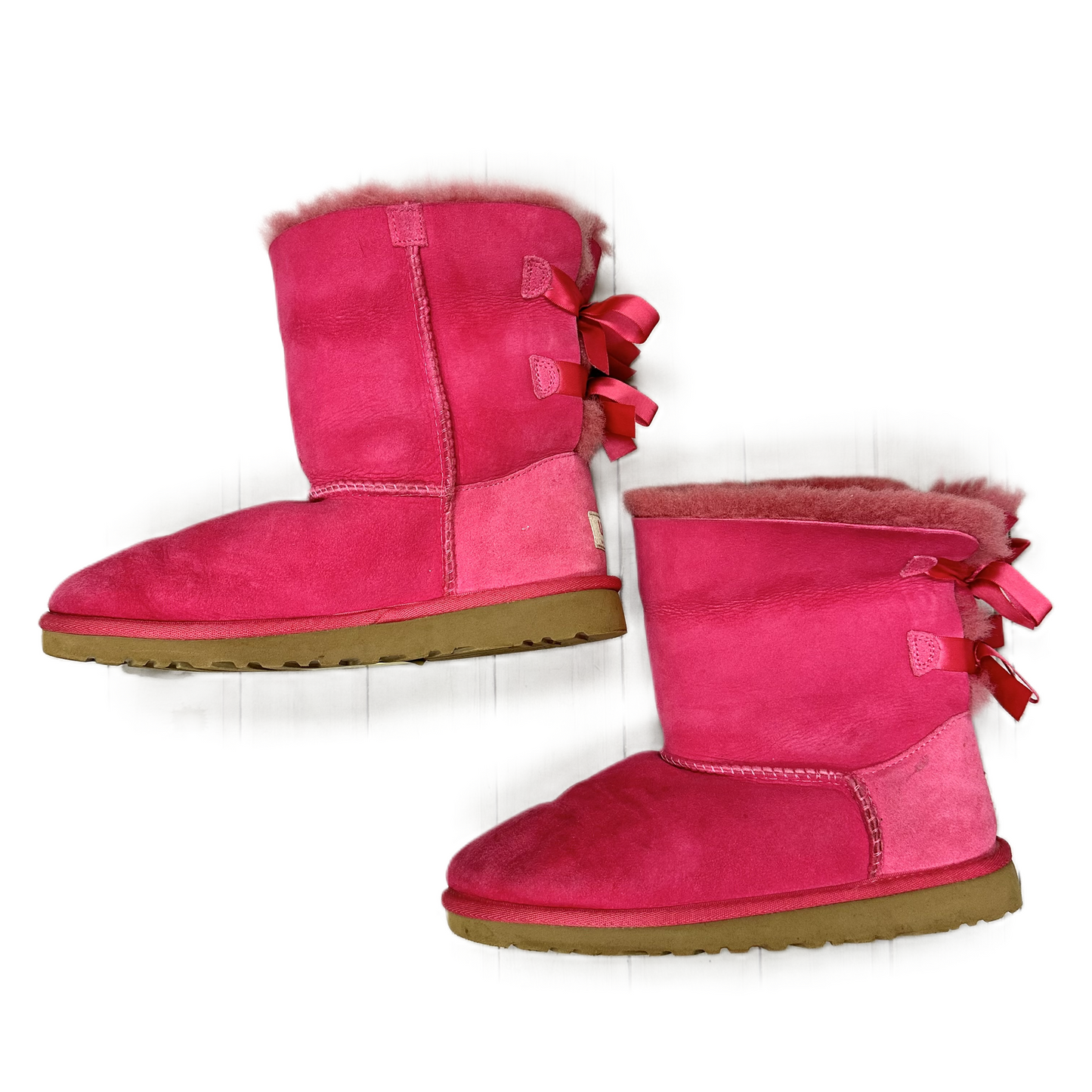 Boots Designer By Ugg In Pink, Size: 6