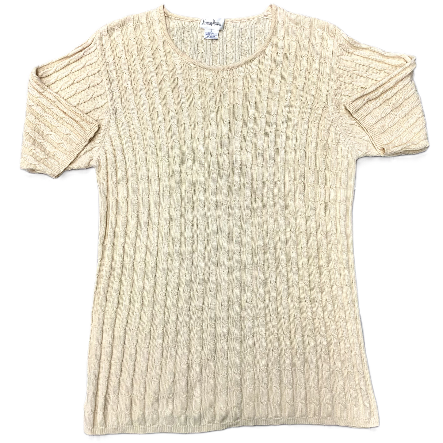 Sweater Designer By Neiman Marcus In Cream, Size: L