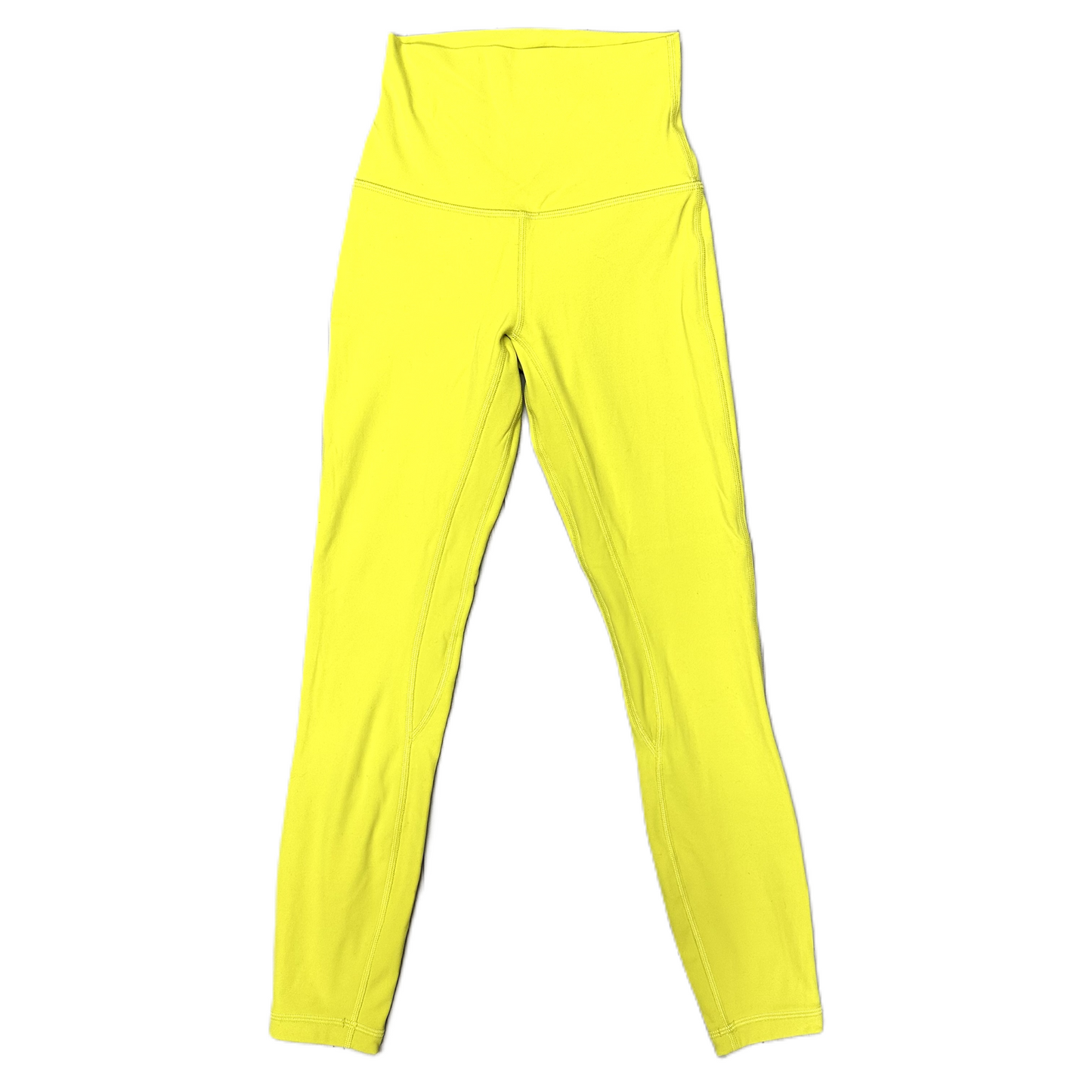 Athletic Leggings By Lululemon In Yellow, Size: Xs