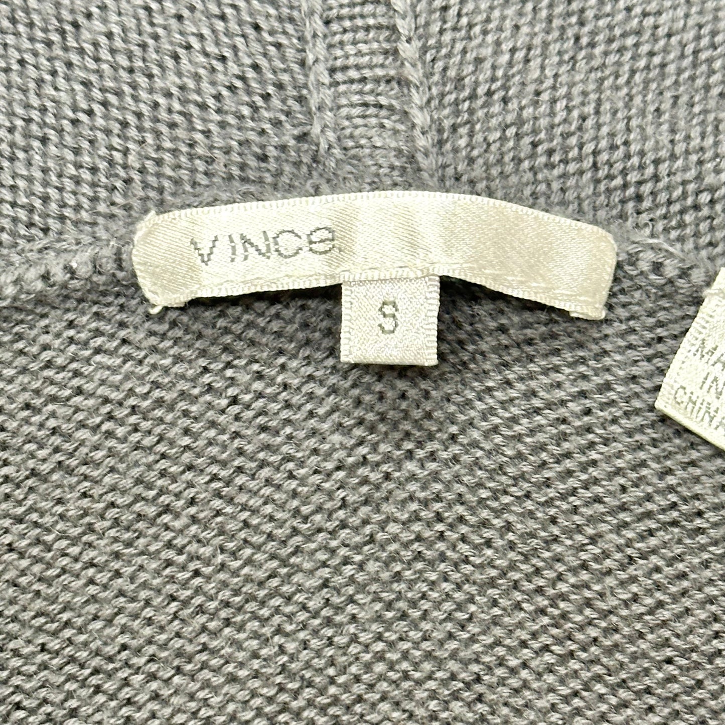 Sweatshirt Hoodie By Vince In Grey, Size: S