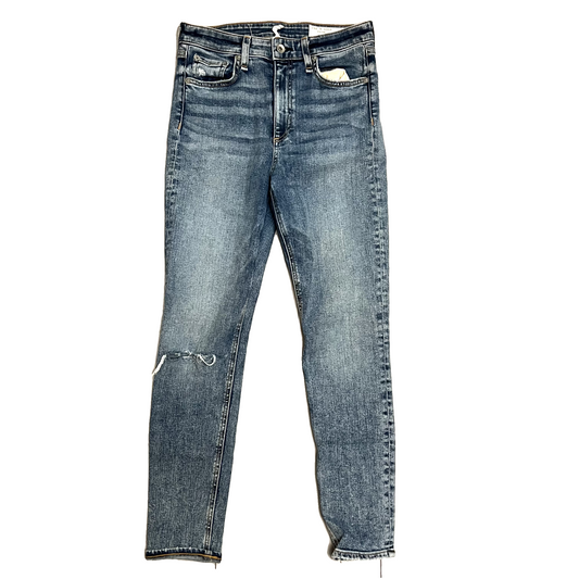 Jeans Skinny By Rag And Bone In Blue Denim, Size: 2