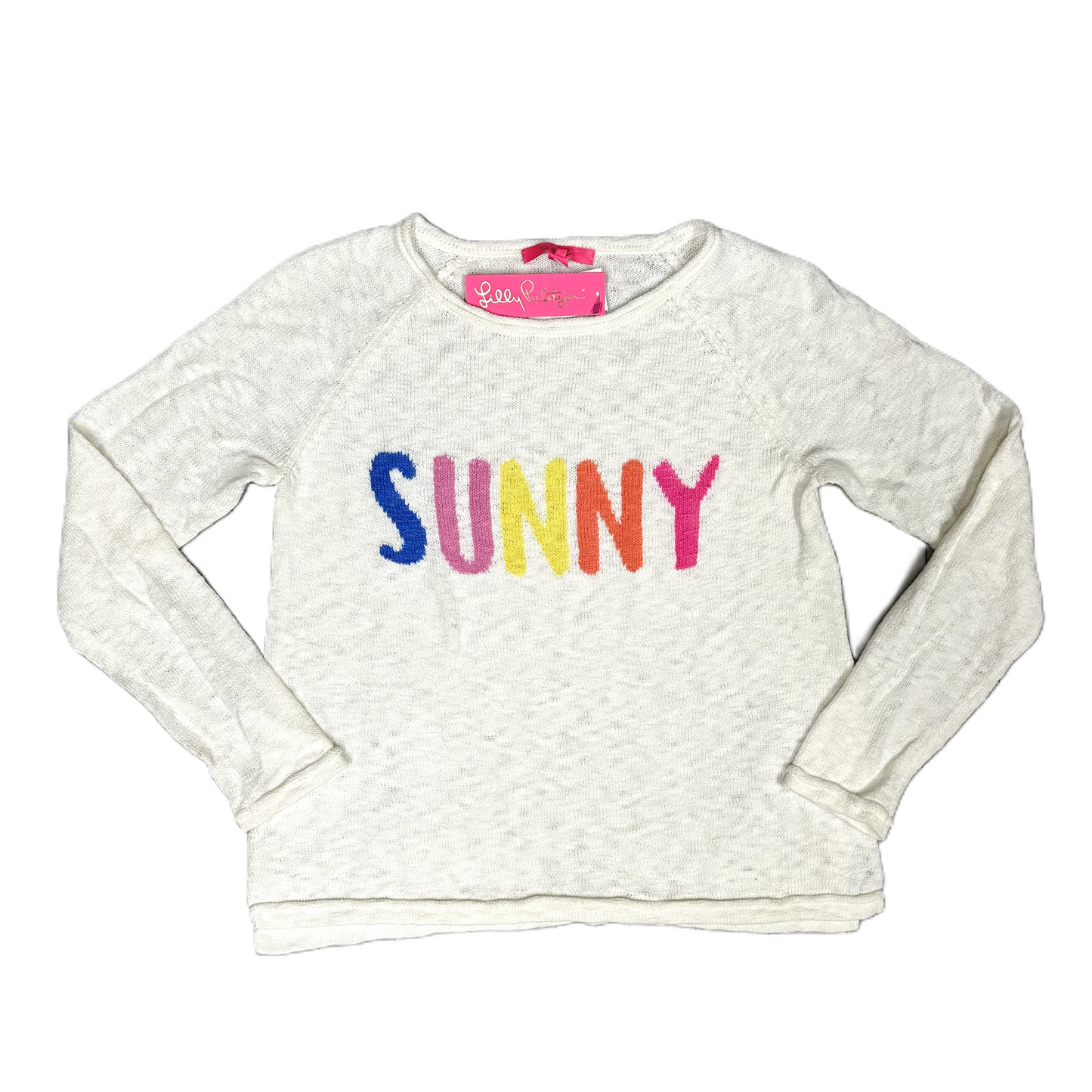 Sweater Designer By Lilly Pulitzer In White, Size: L