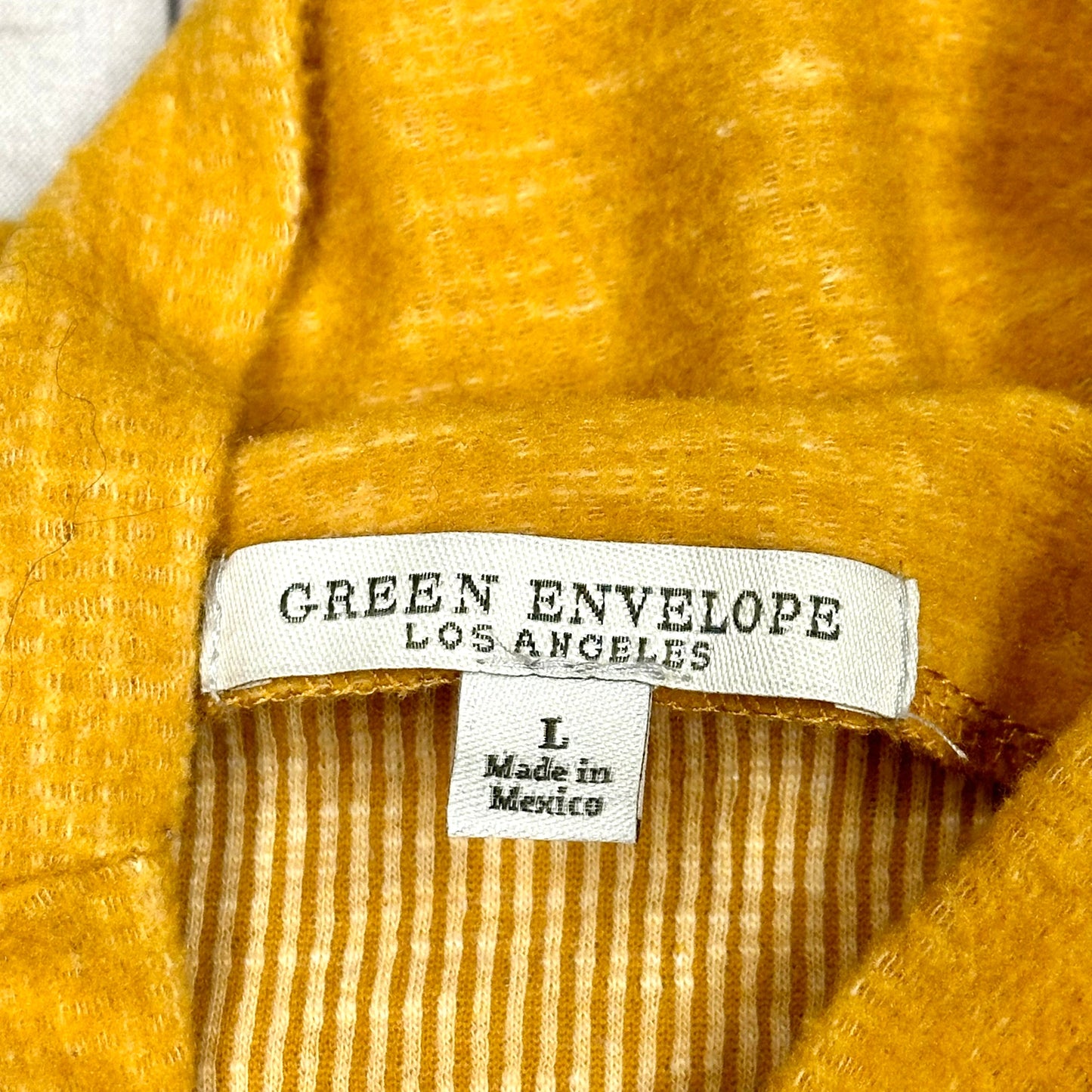 Sweater By Green Envelope In Yellow, Size: L