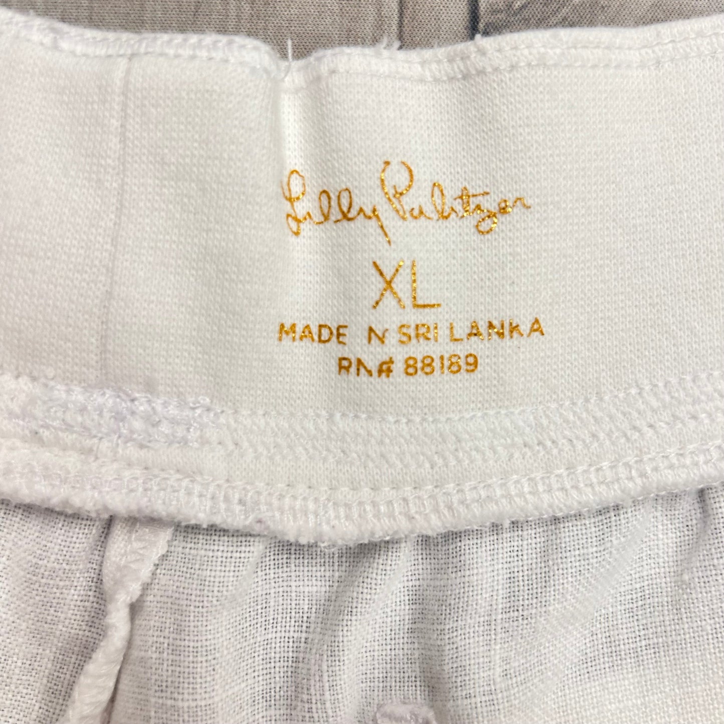 White Pants Cropped By Lilly Pulitzer, Size: Xl