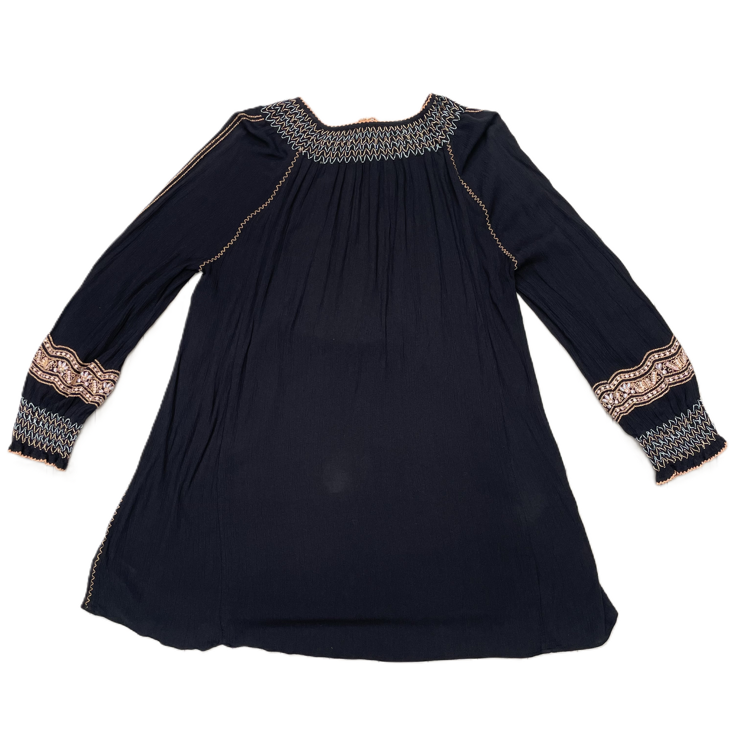 Navy Tunic Long Sleeve By Free People, Size: S