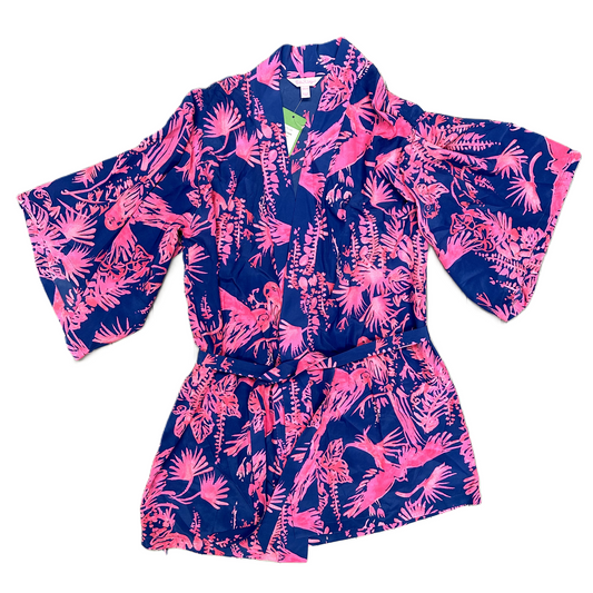 Robe Designer By Lilly Pulitzer In Blue & Pink, Size: Xs