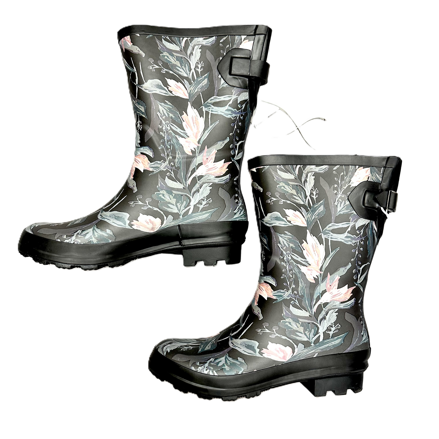 Boots Rain By A New Day In Floral Print, Size: 7