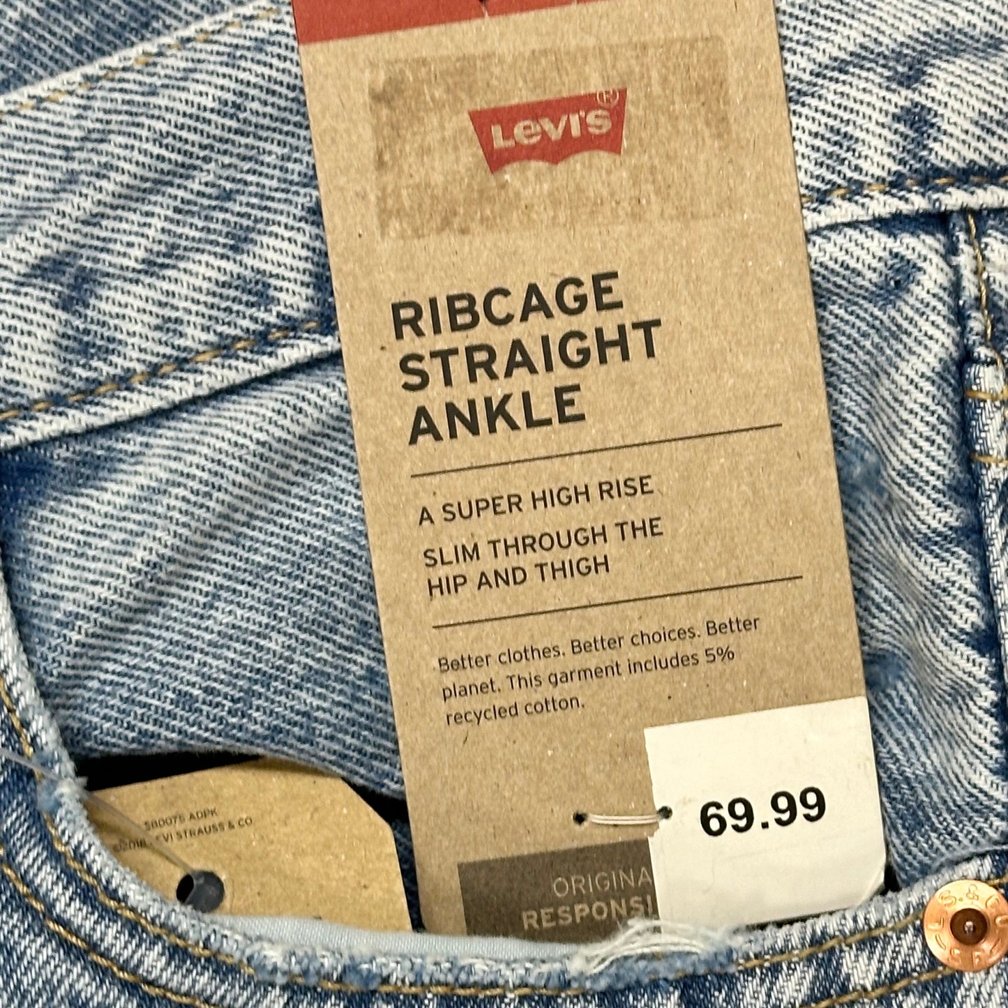 Jeans Straight By Levis In Blue, Size: 6