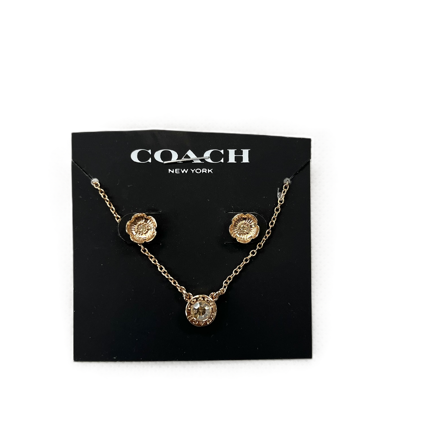 Necklace Set Designer By Coach, Size: 02 Piece Set