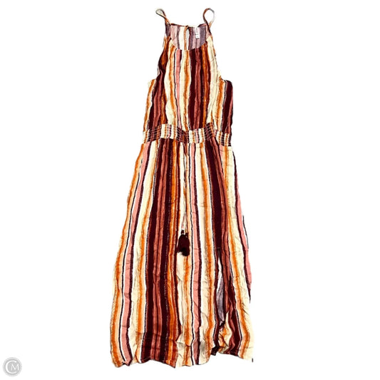 Dress Casual Midi By Xhilaration In Orange & Purple, Size: L