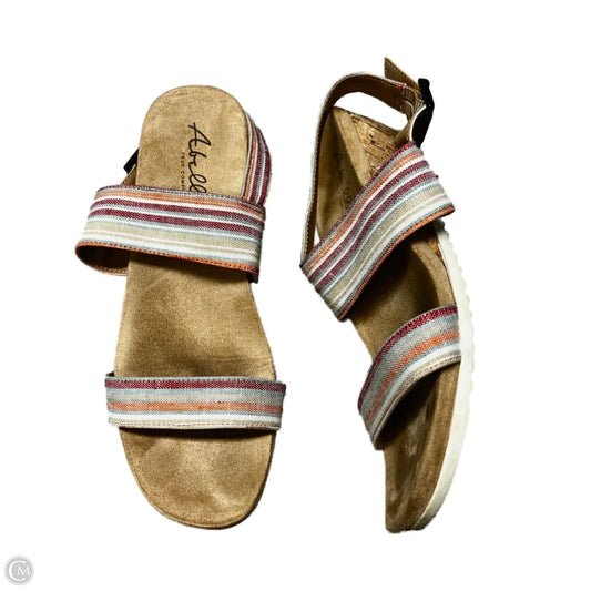 Shoes Heels Wedge By A Bella In Blue & Red, Size: 7