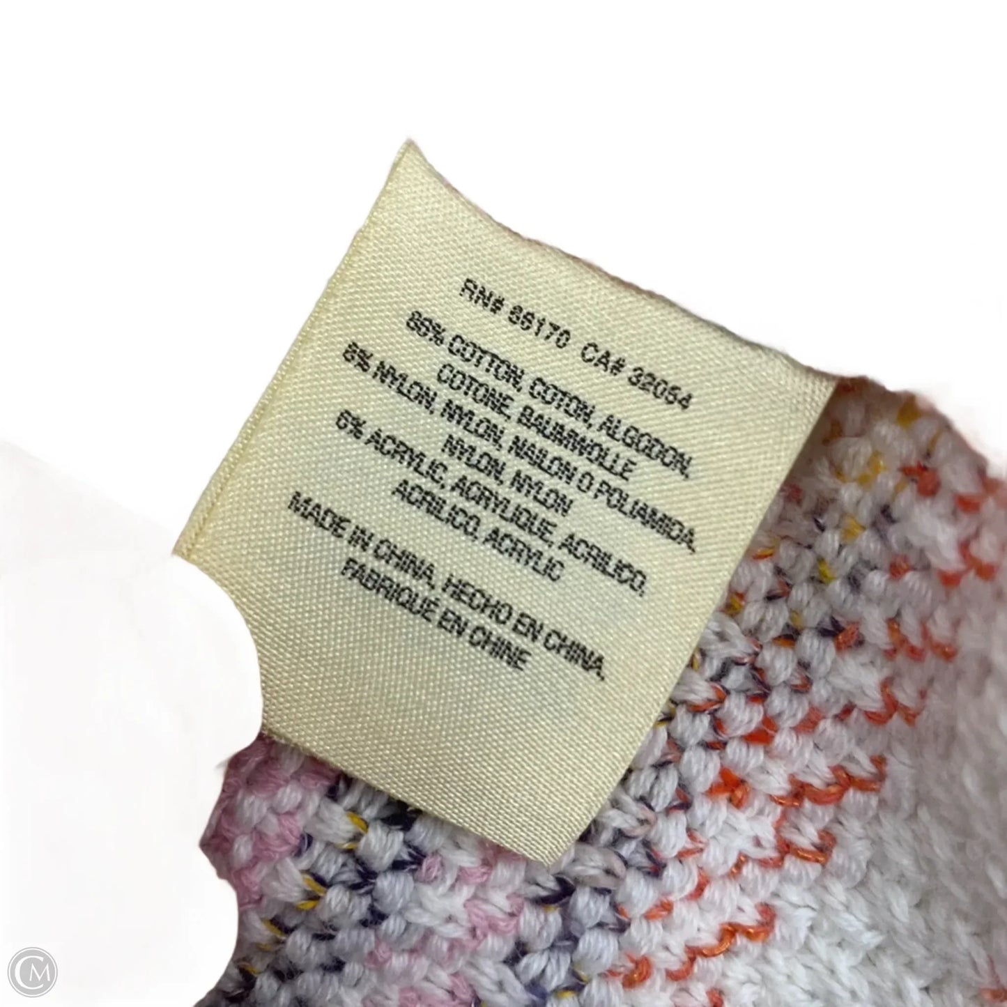 Sweater Cardigan By Moth In Orange & Pink, Size: S