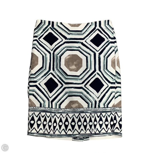 Skirt Mini & Short By Loft In Green & White, Size: 0