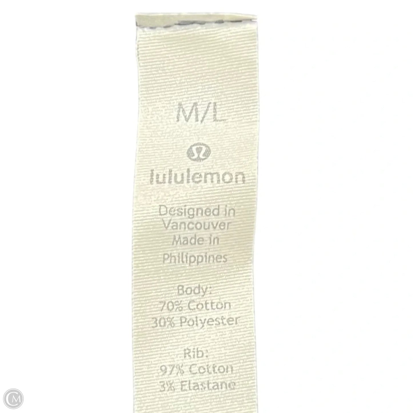 Athletic Jacket By Lululemon In Black, Size: L