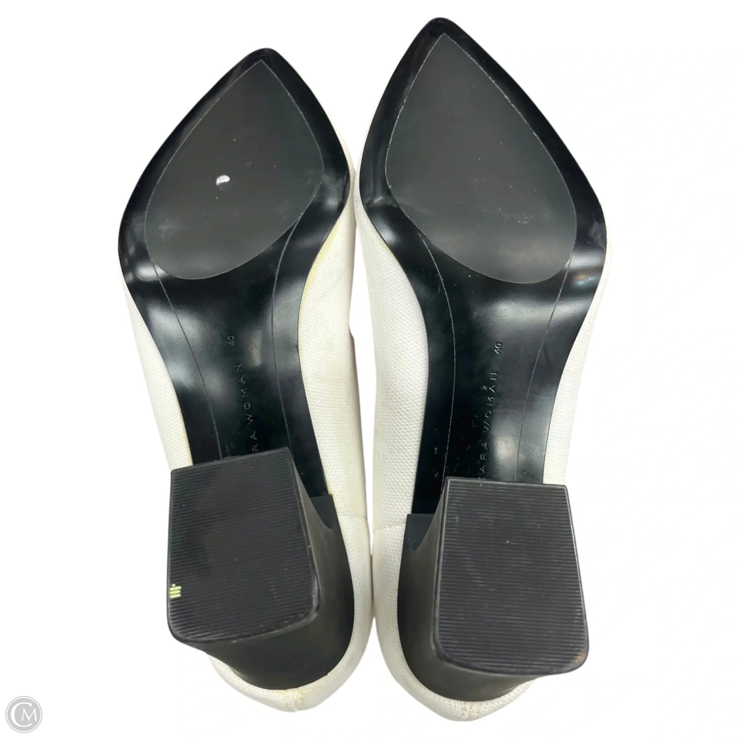 Shoes Heels Block By Zara In Red & White, Size: 9