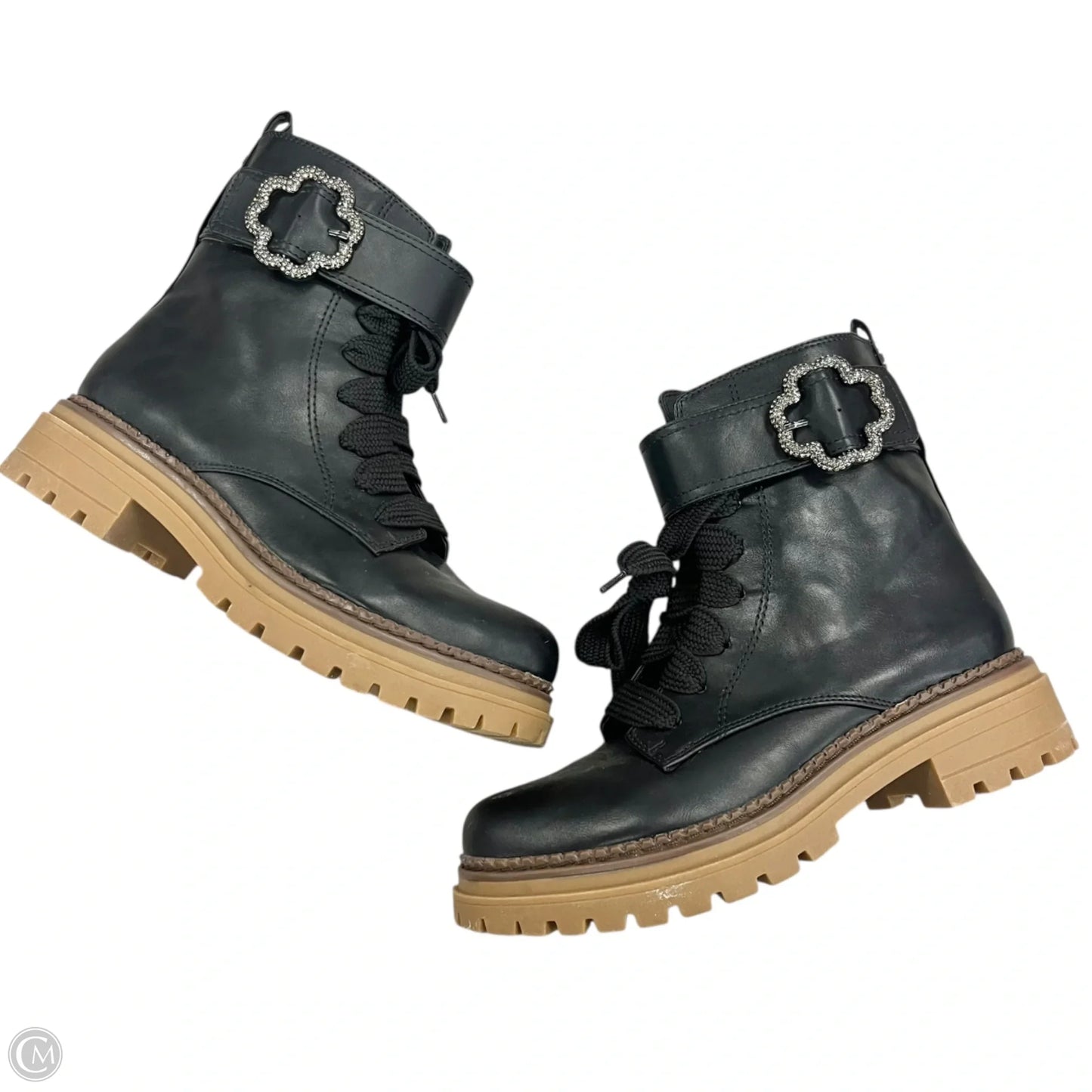 Boots Ankle Heels By Sam And Libby In Black, Size: 8