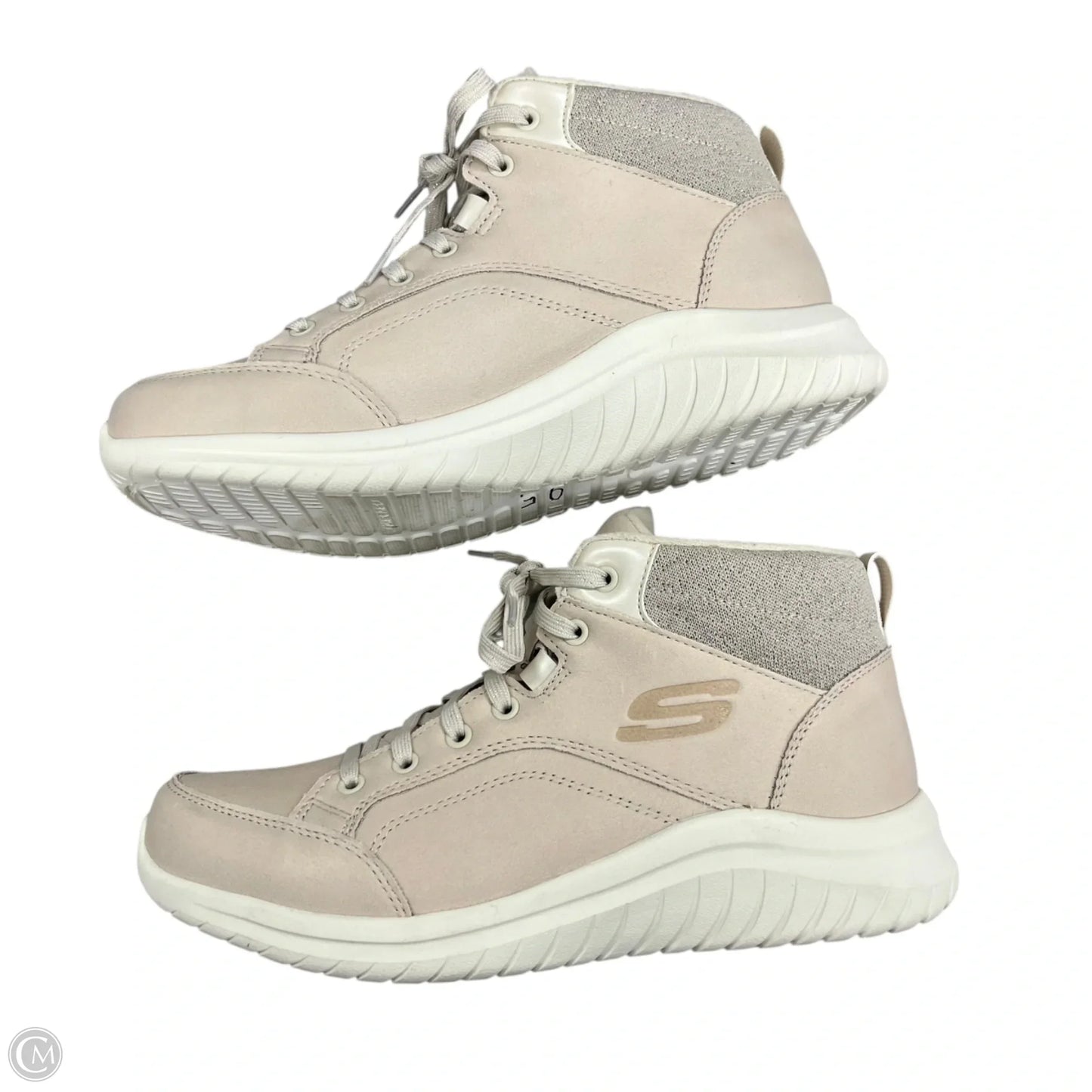 Shoes Sneakers By Skechers In Cream, Size: 9.5