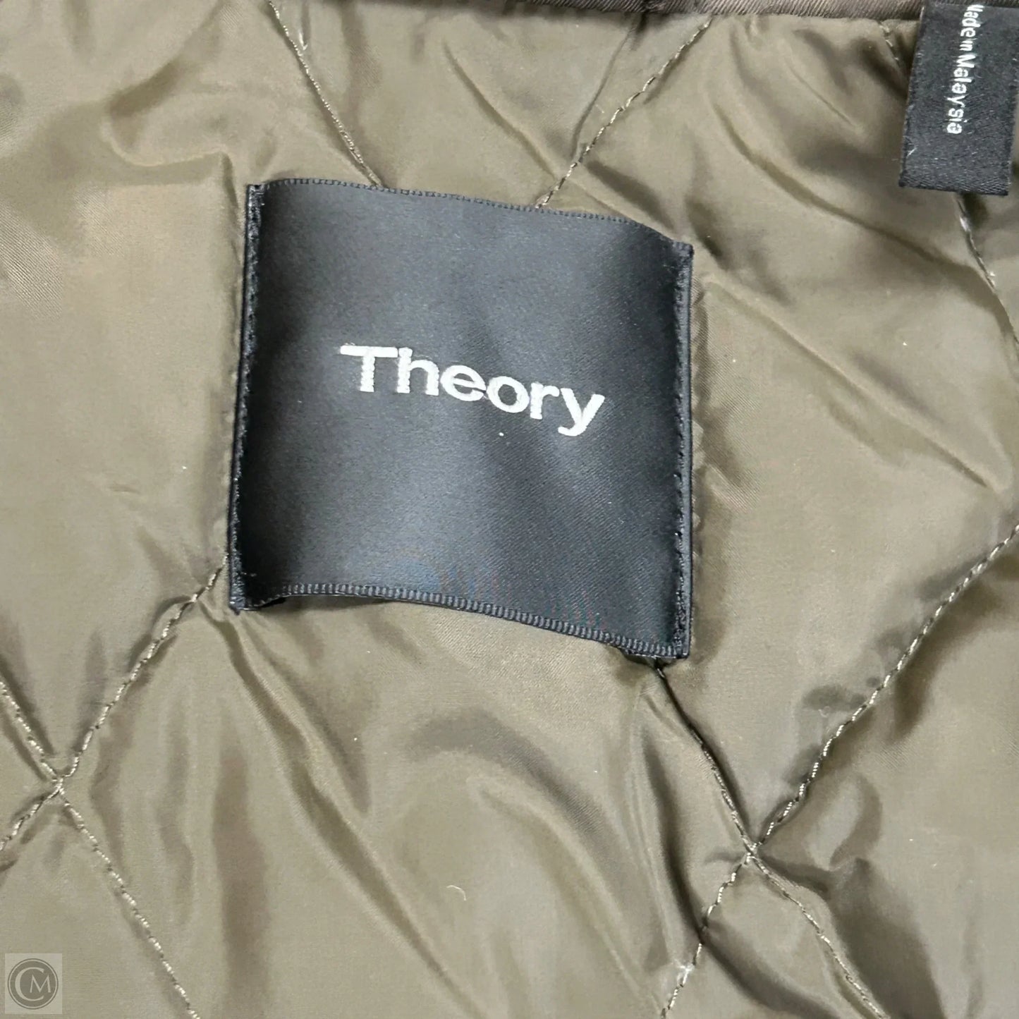 Coat Other By Theory In Green, Size: L