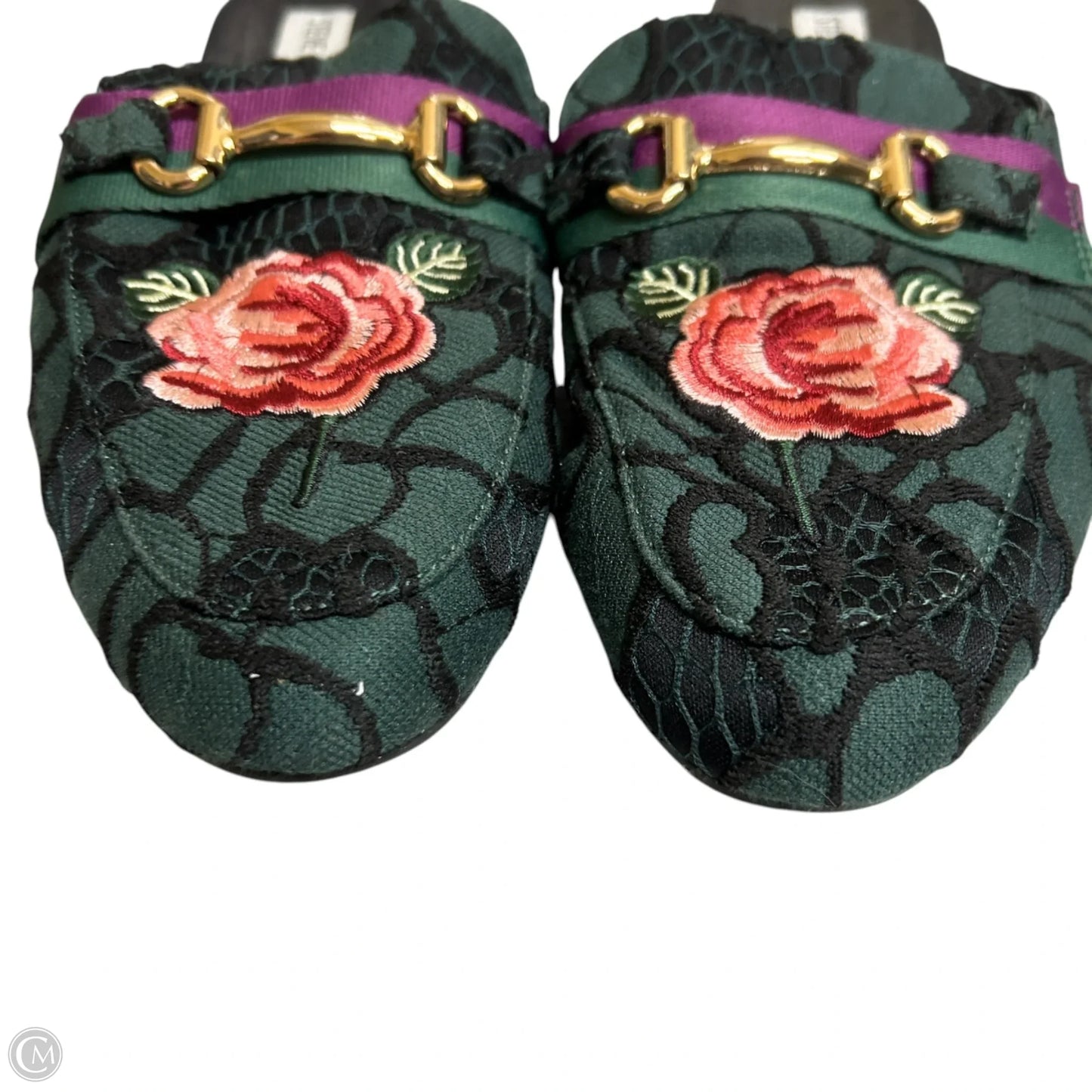 Shoes Flats By Steve Madden In Green & Pink, Size: 7