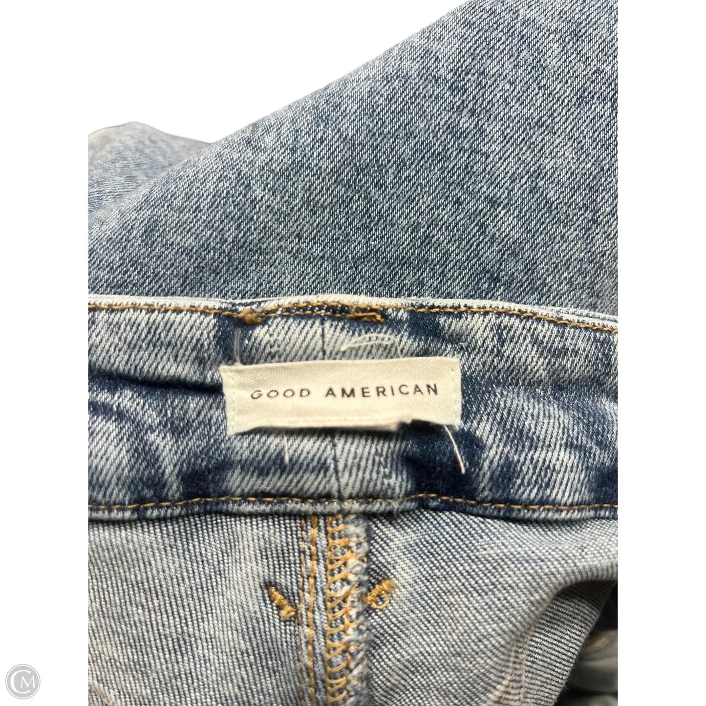 Jeans Straight By Good American In Blue Denim, Size: 6