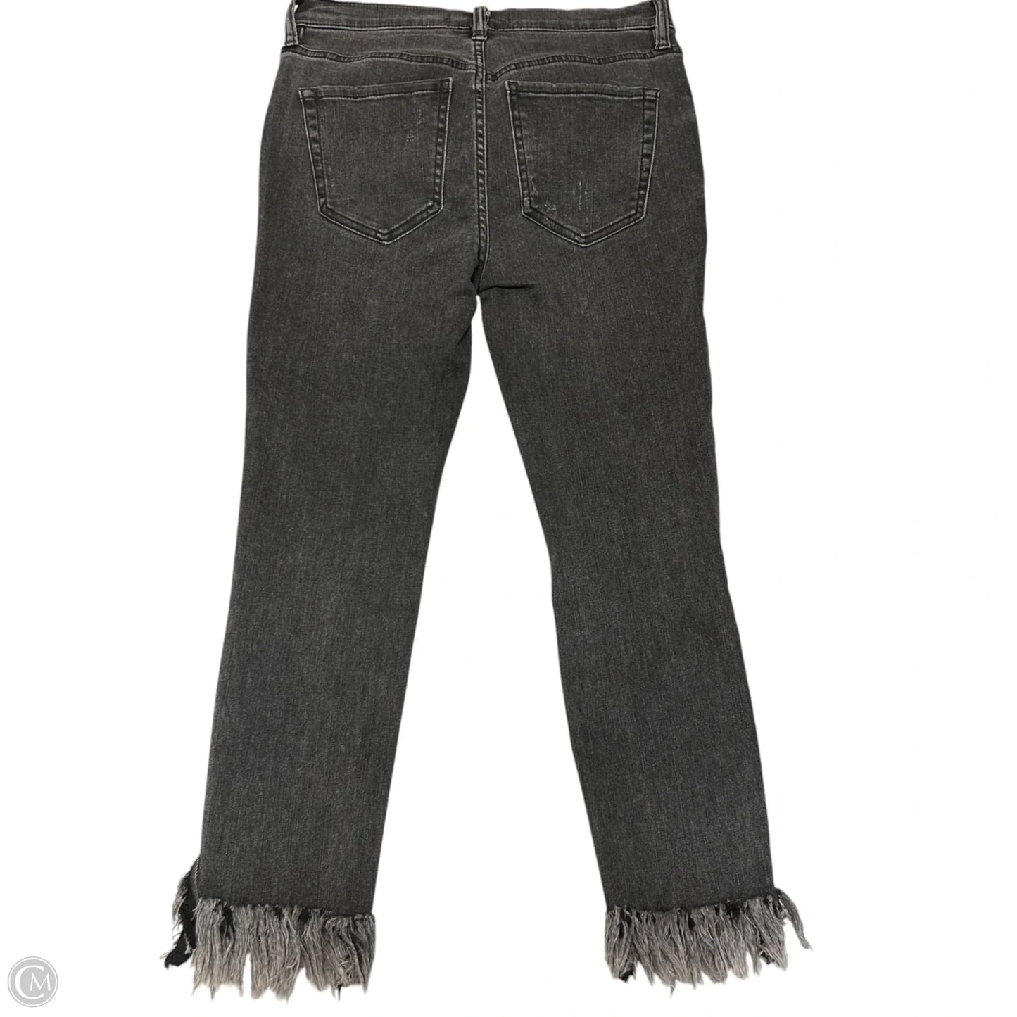 Pants Cropped By Free People In Black Denim, Size: 4