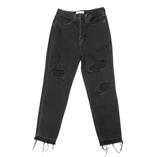 Jeans Boyfriend By Madewell In Black, Size: 4