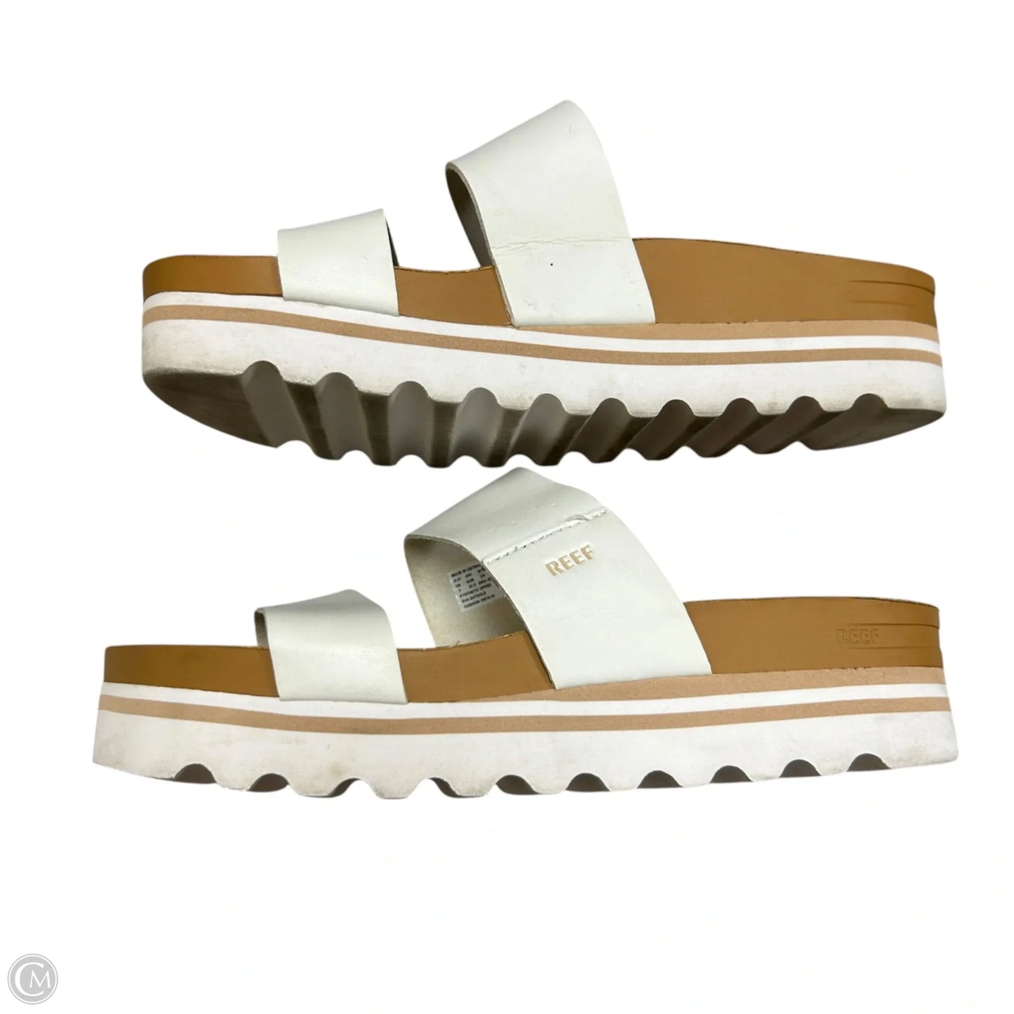 Sandals Heels Platform By Reef In White, Size: 7
