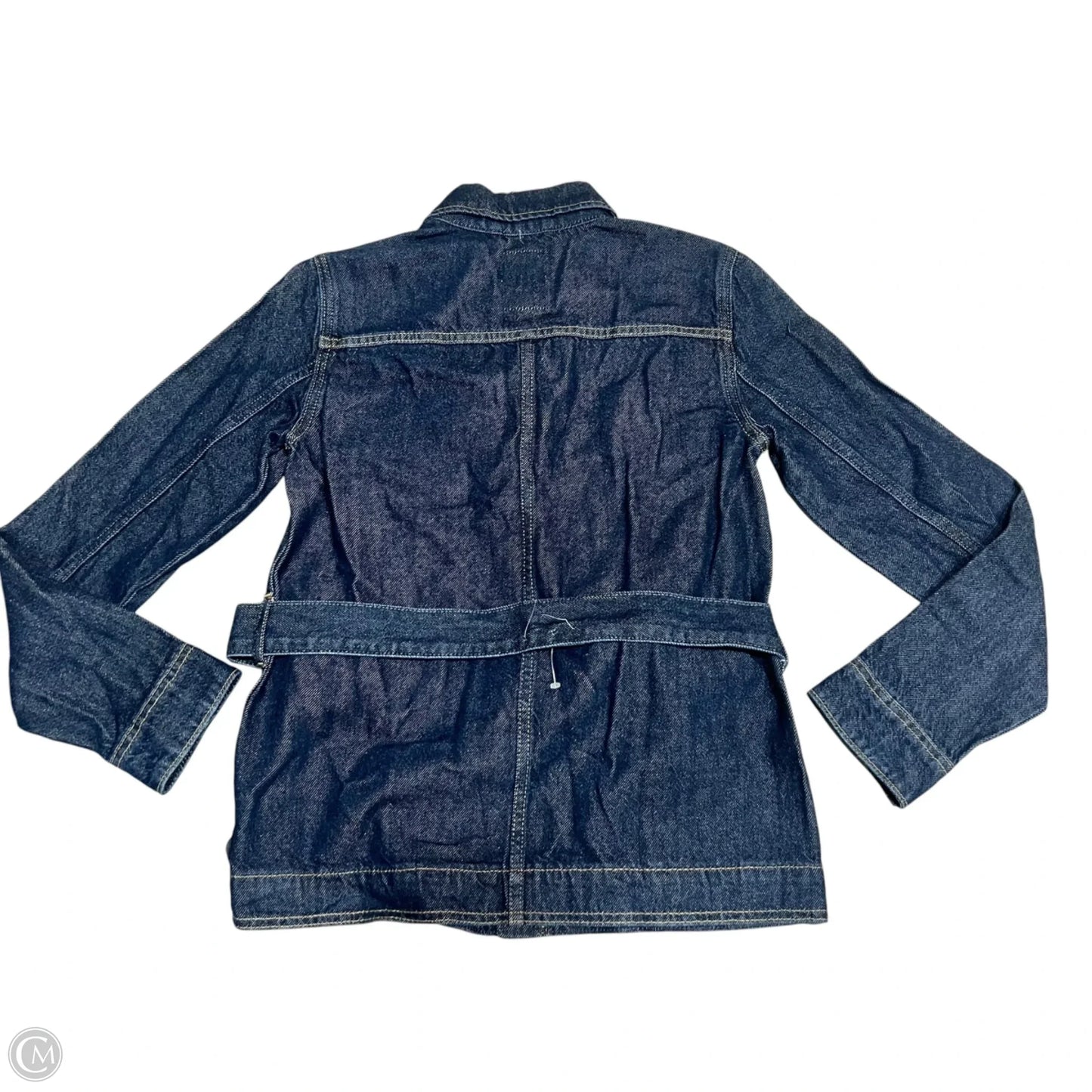 Top Long Sleeve By Gap In Blue Denim, Size: Xxs