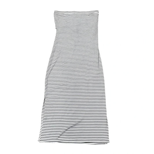 Dress Casual Midi By Rvca In Black & White, Size: S