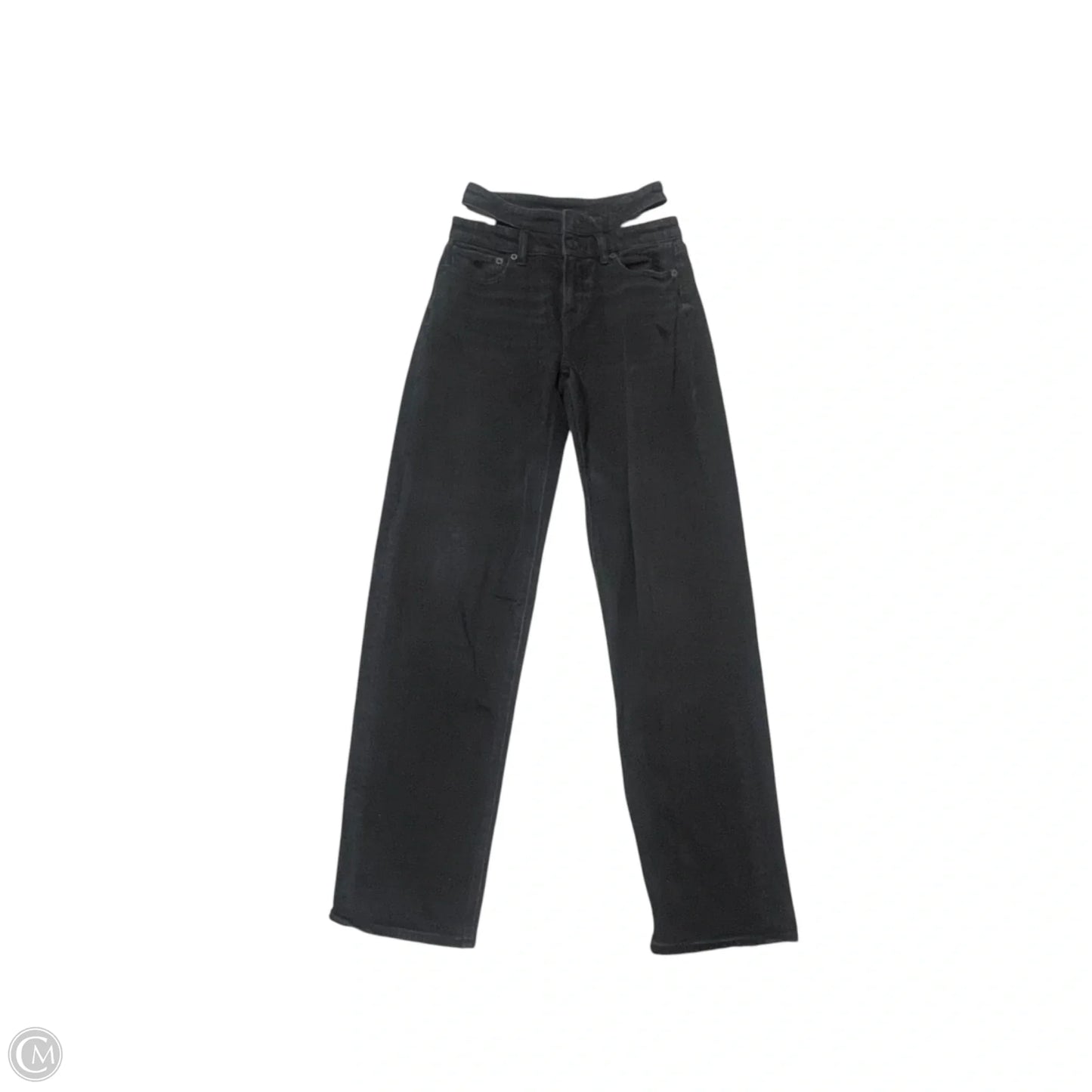 Jeans Wide Leg By American Eagle In Black, Size: 0