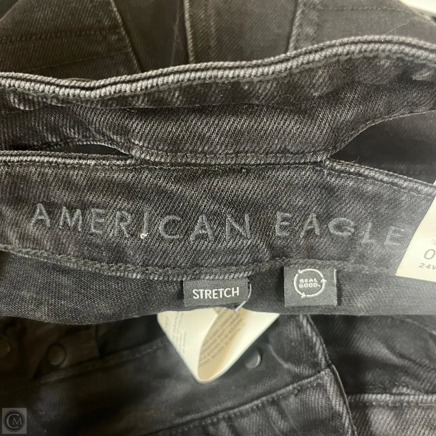 Jeans Wide Leg By American Eagle In Black, Size: 0