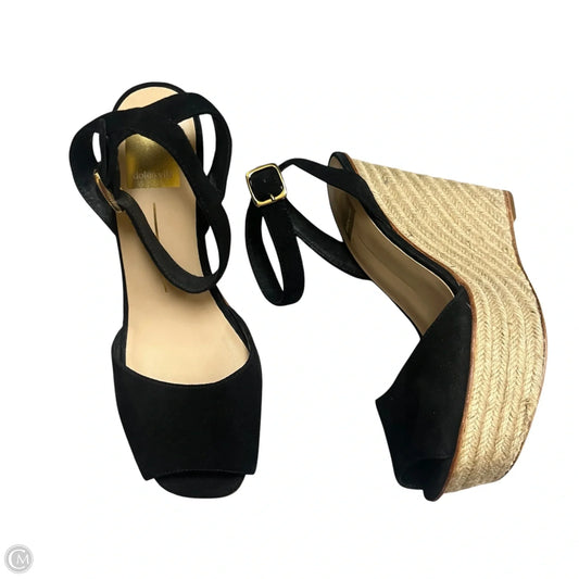 Shoes Heels Wedge By Dolce Vita In Black & Tan, Size: 7.5