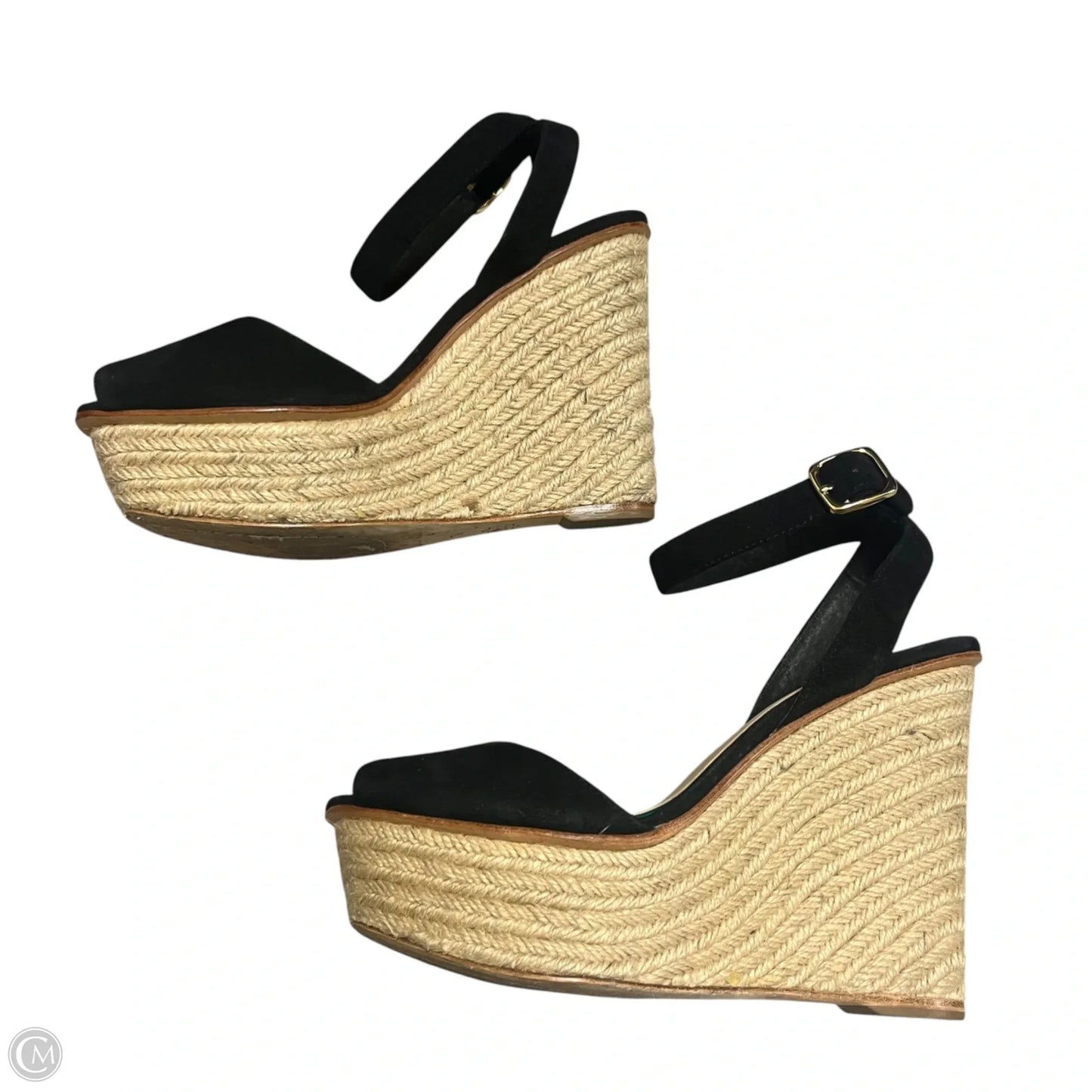 Shoes Heels Wedge By Dolce Vita In Black & Tan, Size: 7.5