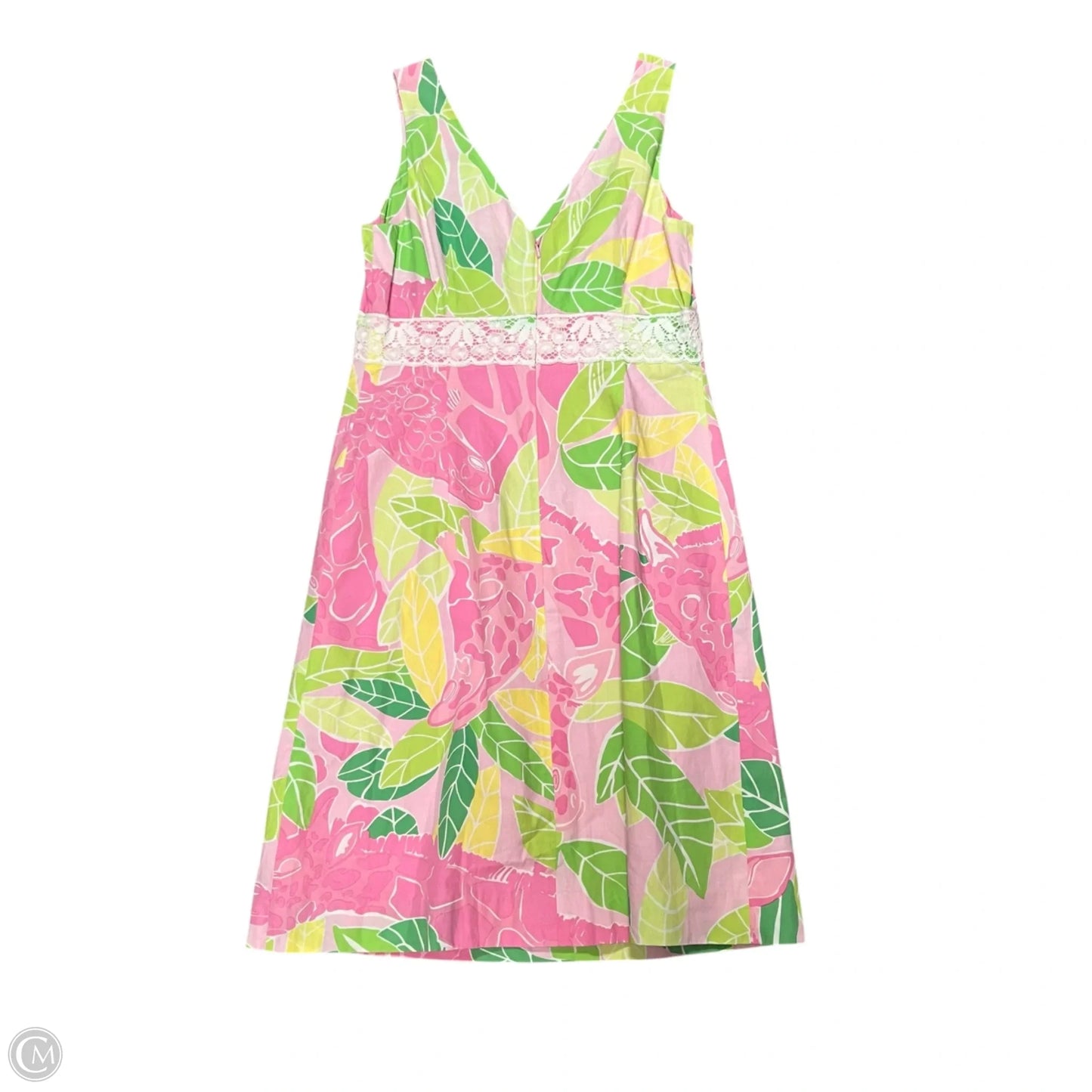 Dress Designer By Lilly Pulitzer In Pink & Yellow, Size: S