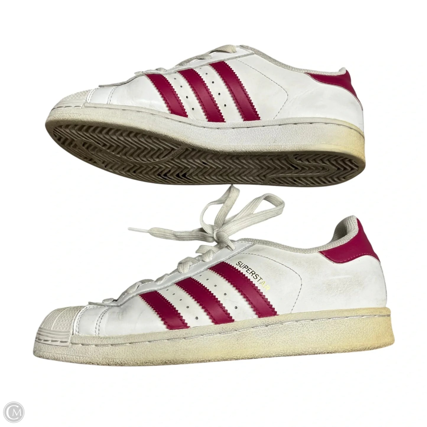 Shoes Sneakers By Adidas In Pink & White, Size: 6