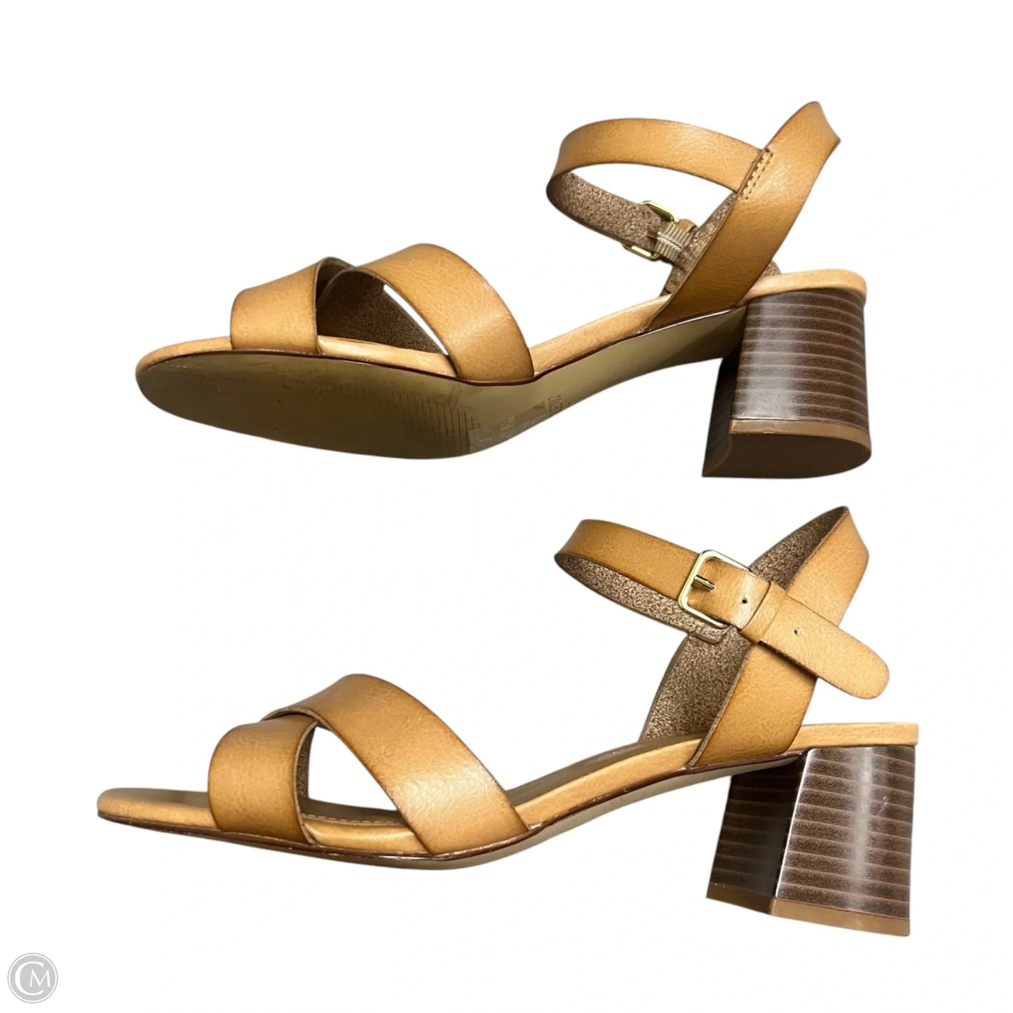Shoes Heels Block By J. Crew In Brown, Size: 8