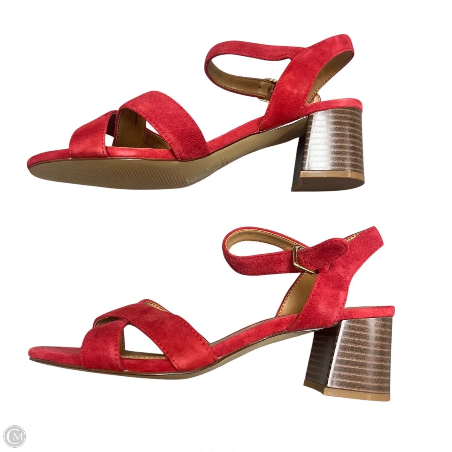 Shoes Heels Block By J. Crew In Red, Size: 8