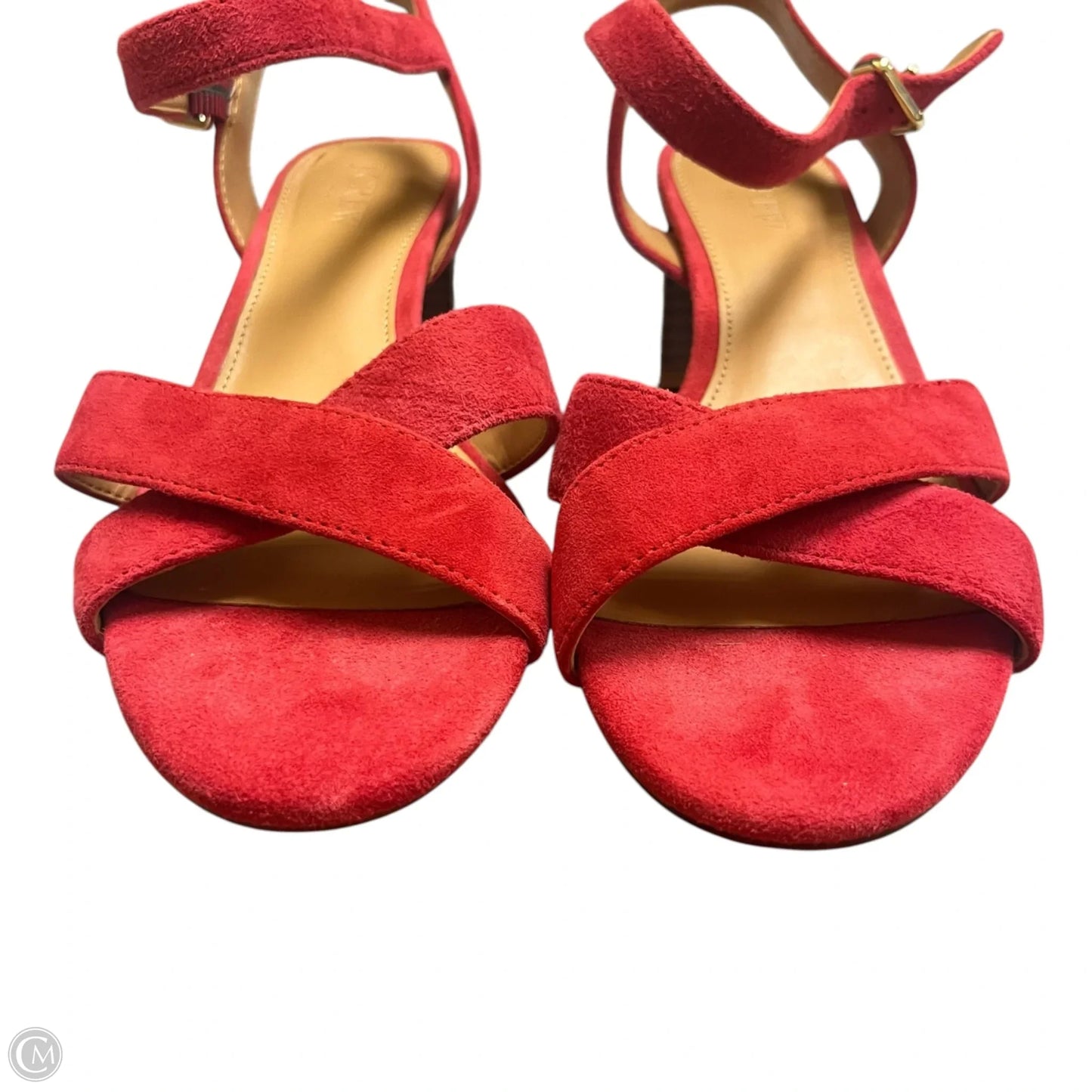 Shoes Heels Block By J. Crew In Red, Size: 8