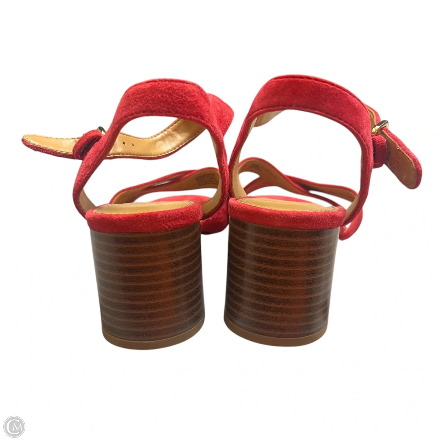 Shoes Heels Block By J. Crew In Red, Size: 8
