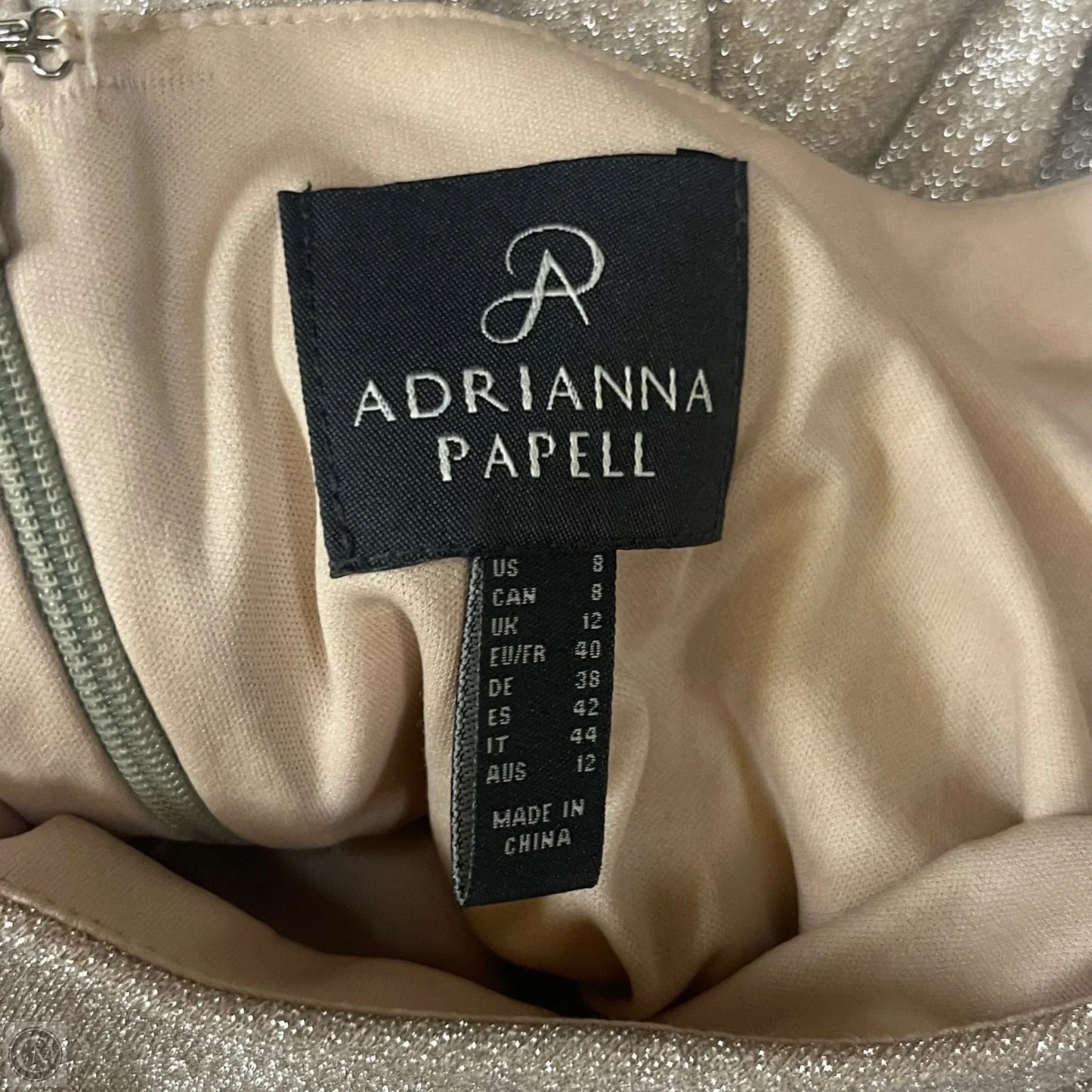 Dress Casual Maxi By Adrianna Papell In Cream, Size: 8